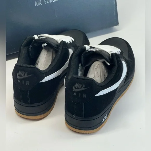 Nike Air Force 1 Low '07 LV8 Black Gum Light Brown White - Picture 5 of 6